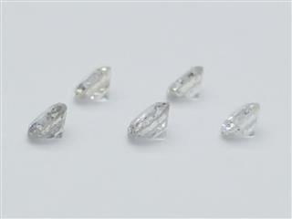 0.15CTW G-I SI2 Five Loose Round Brilliant Cut Diamond Melee